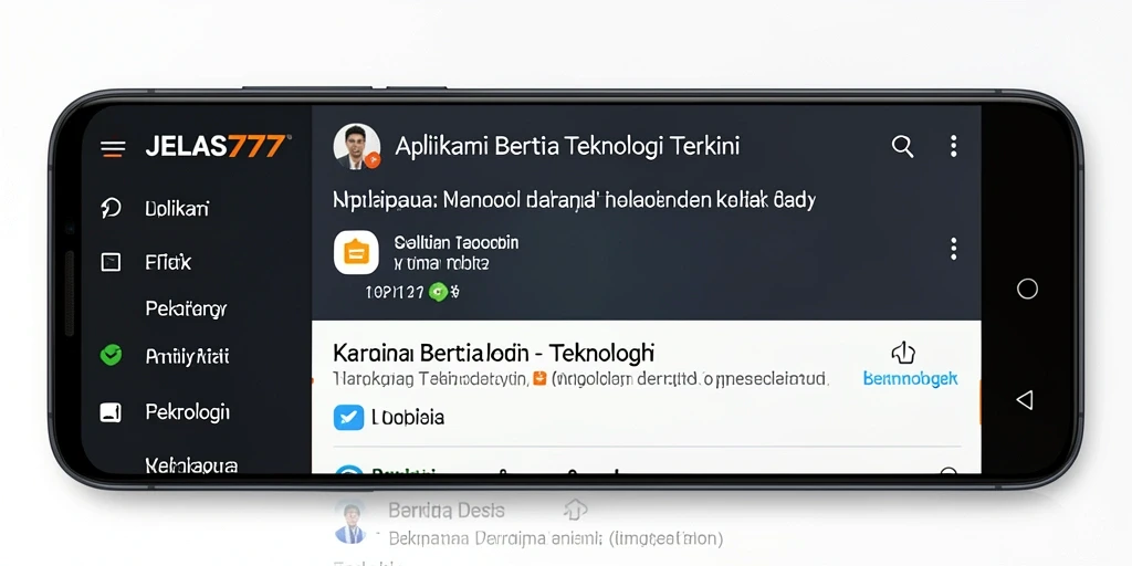 Antarmuka JELAS777 yang bersih dan modern.