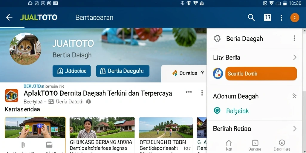 Tampilan antarmuka aplikasi JUALTOTO yang menarik dan informatif