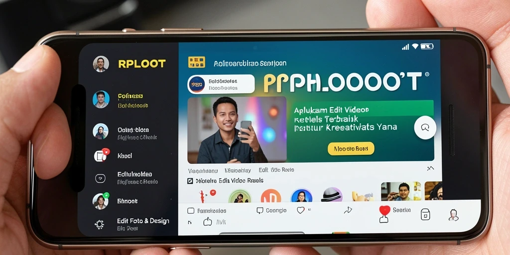 Antarmuka RPLOOT menunjukkan kemudahan penggunaan dalam mengedit video reels.