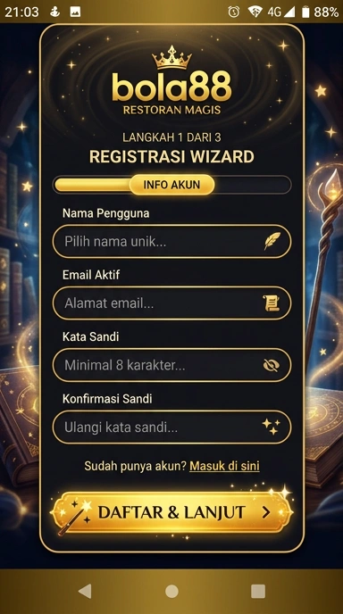Cara Mudah Registrasi Akun bola88 Untuk Pengguna Android